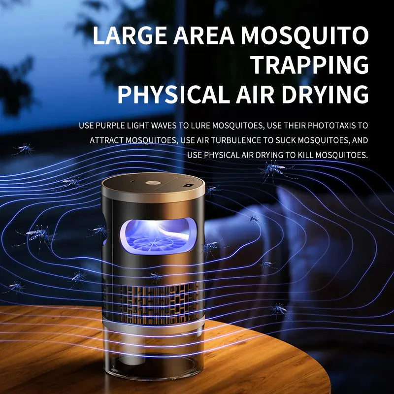Indoor Insect Trap with Light and Suction Non Zapper Flying Bug Catcher for Mosquitoes Fruit Flies Gnats and Moths for Home Use
